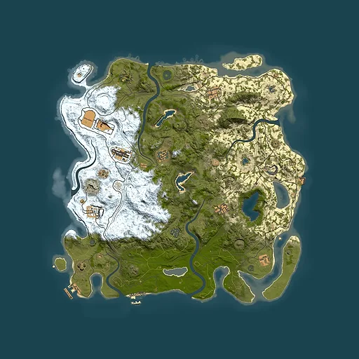 Rust map seed 646369385, 4550x4550m top-down preview
