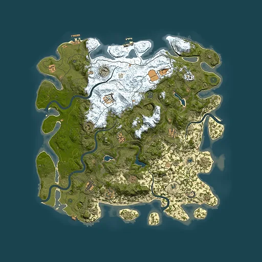 Rust map seed 1786455641, 4850x4850m top-down preview
