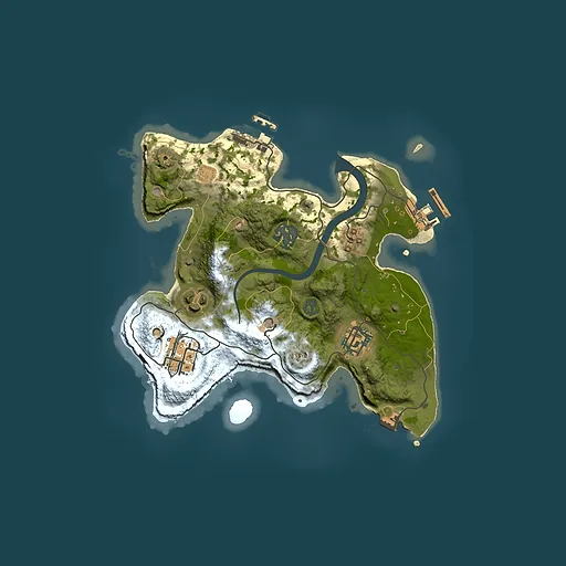 Rust map seed 1630195121, 2500x2500m top-down preview