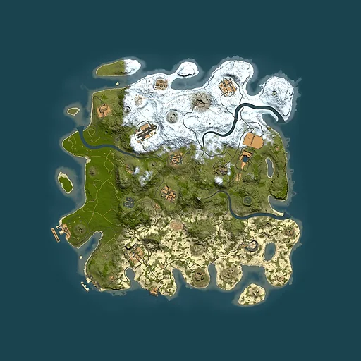 Rust map seed 1130099306, 3750x3750m top-down preview