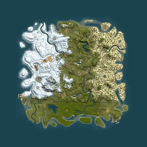 Rust map seed 17608241, 5450x5450m top-down preview
