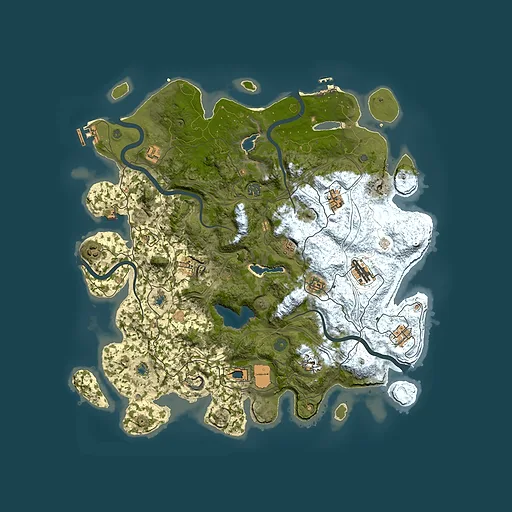 Rust map seed 623741068, 4550x4550m top-down preview
