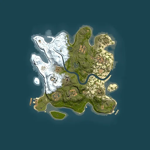 Rust map seed 173671742, 3000x3000m top-down preview