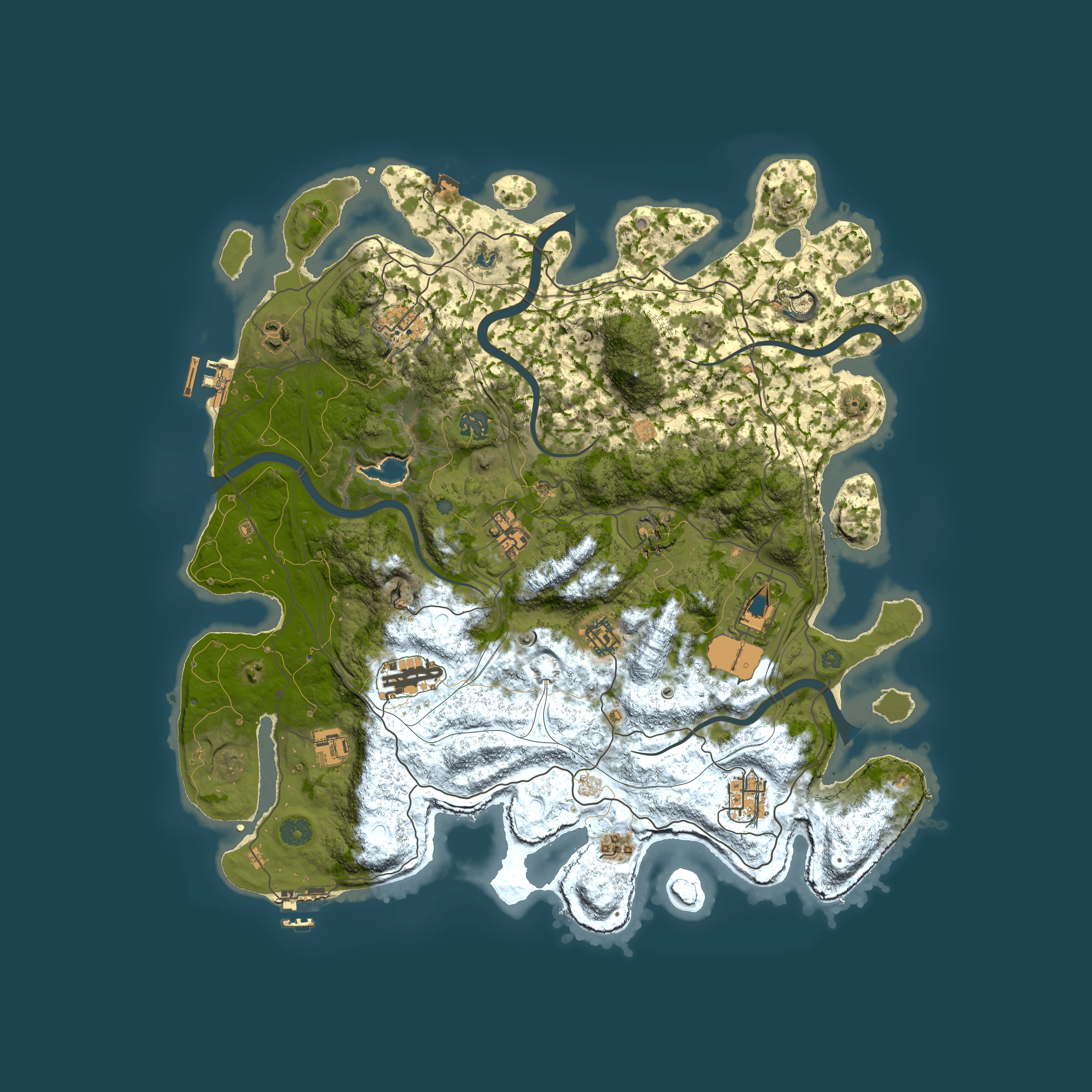 Full top-down render of Rust map seed 1273648260, 4250x4250m