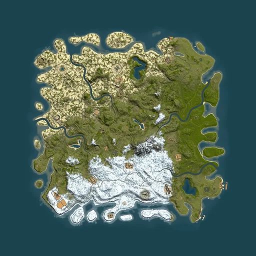 Rust map seed 835999828, 5850x5850m top-down preview