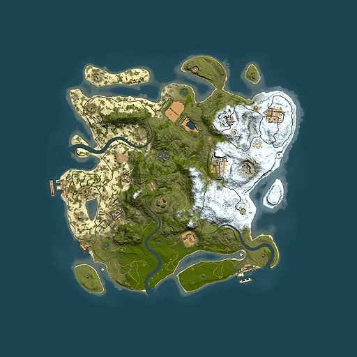 Rust map seed 1816172275, 3500x3500m top-down preview