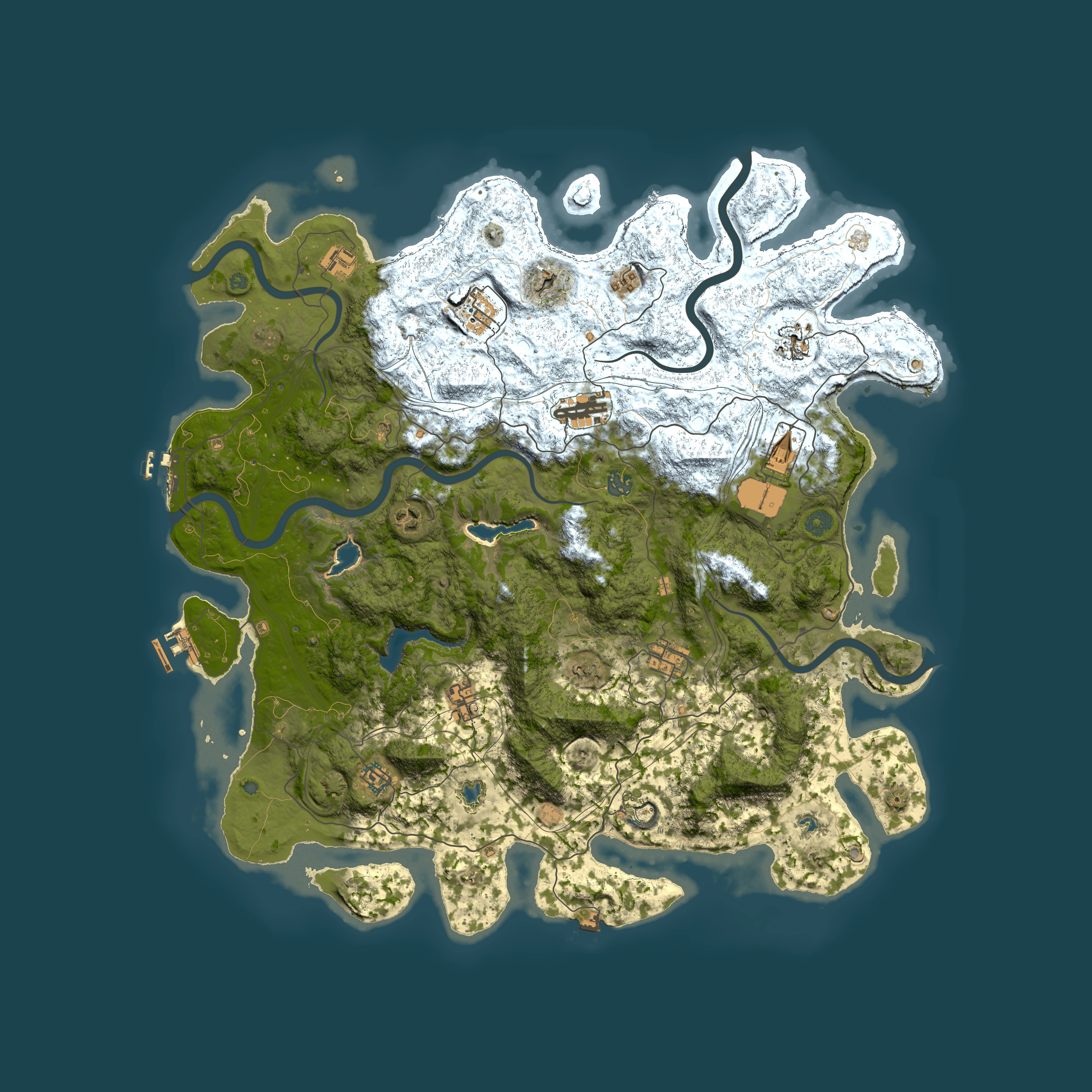 Full top-down render of Rust map seed 2103904262, 4850x4850m