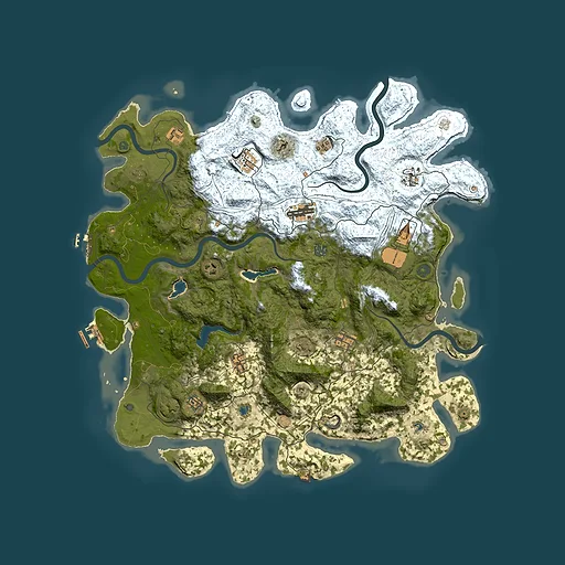 Rust map seed 2103904262, 4850x4850m top-down preview