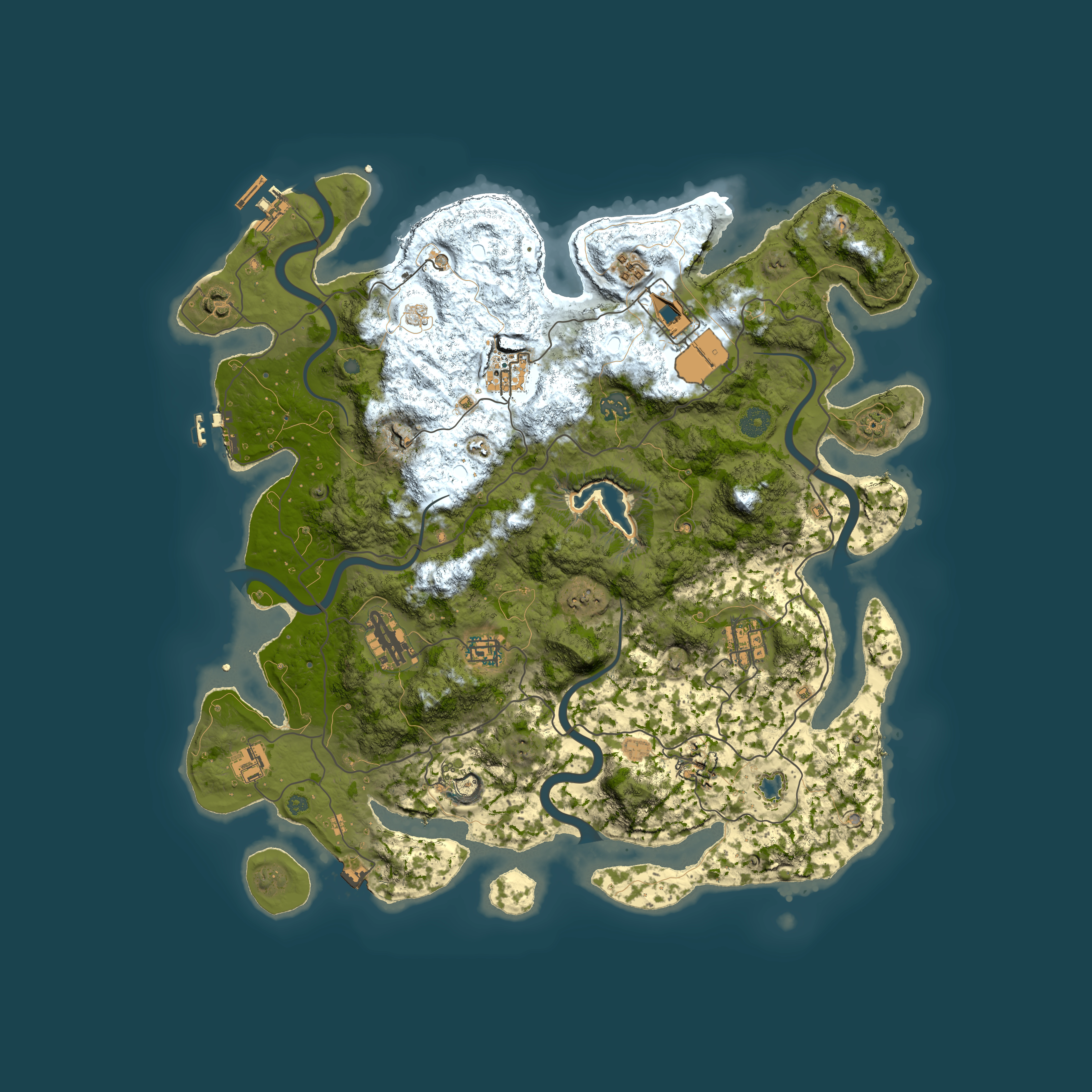 Full top-down render of Rust map seed 489224013, 4200x4200m