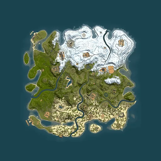 Rust map seed 49973717, 4200x4200m top-down preview