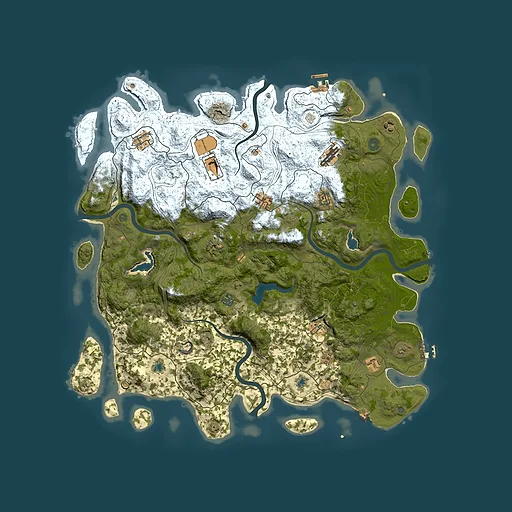 Rust map seed 89401417, 4950x4950m top-down preview