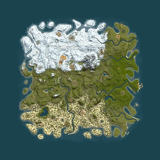 Rust map seed 984857145, 5950x5950m top-down preview