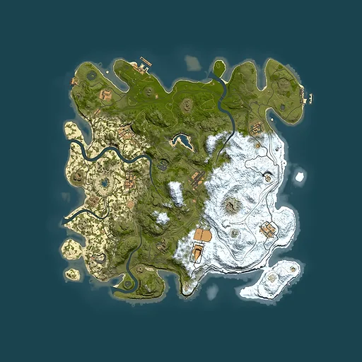 Rust map seed 228181130, 4300x4300m top-down preview