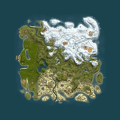 Rust map seed 114967099, 4650x4650m top-down preview