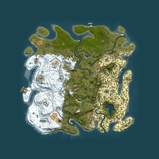 Rust map seed 790383901, 4500x4500m top-down preview