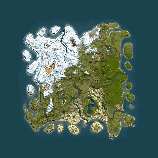 Rust map seed 1247236616, 4700x4700m top-down preview