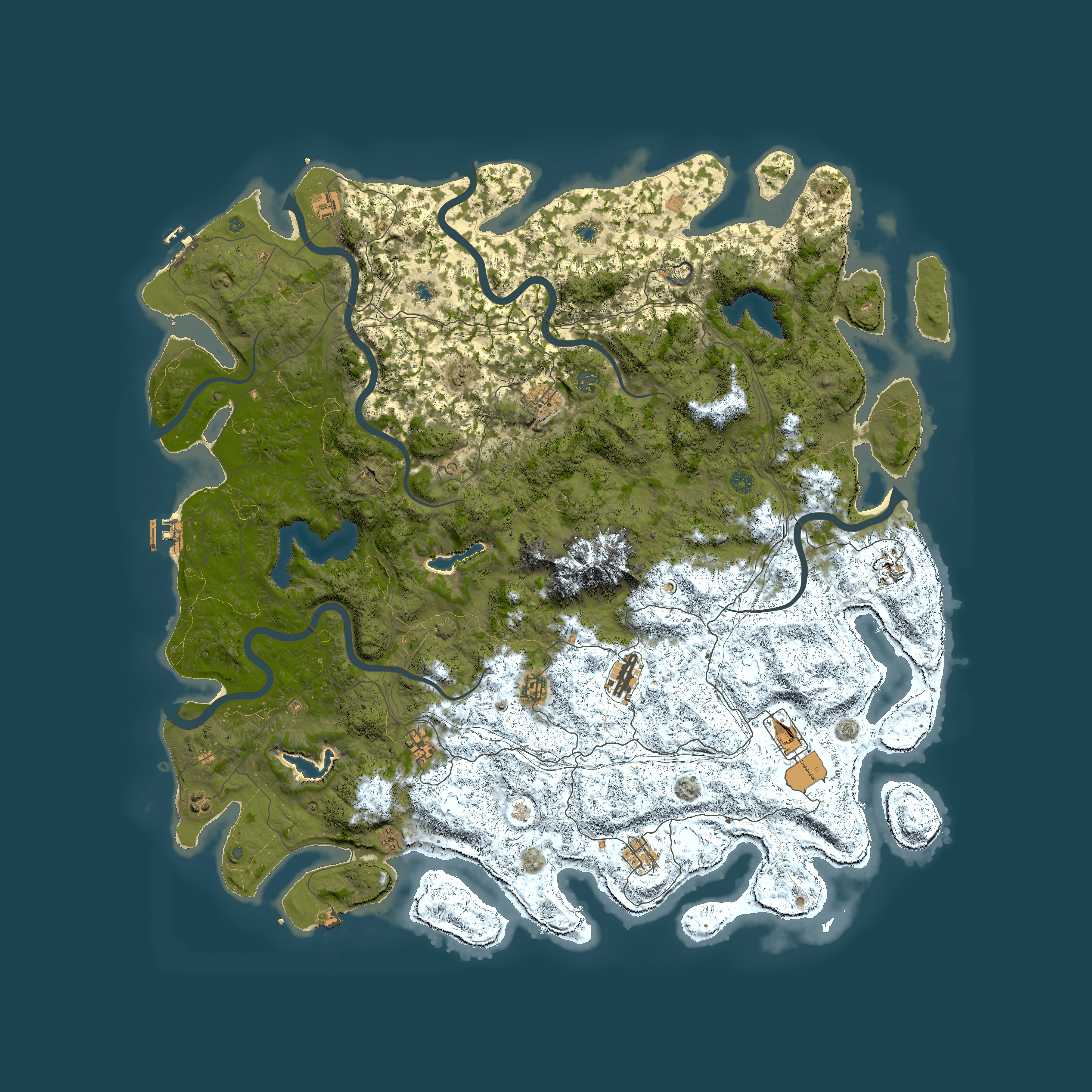 Full top-down render of Rust map seed 149648797, 5700x5700m
