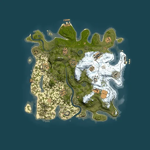Rust map seed 1398980419, 3550x3550m top-down preview