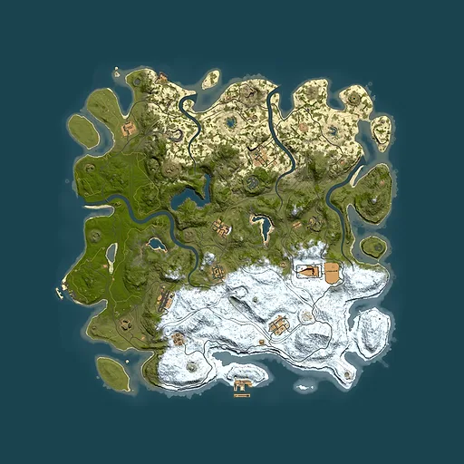 Rust map seed 1477747497, 4500x4500m top-down preview