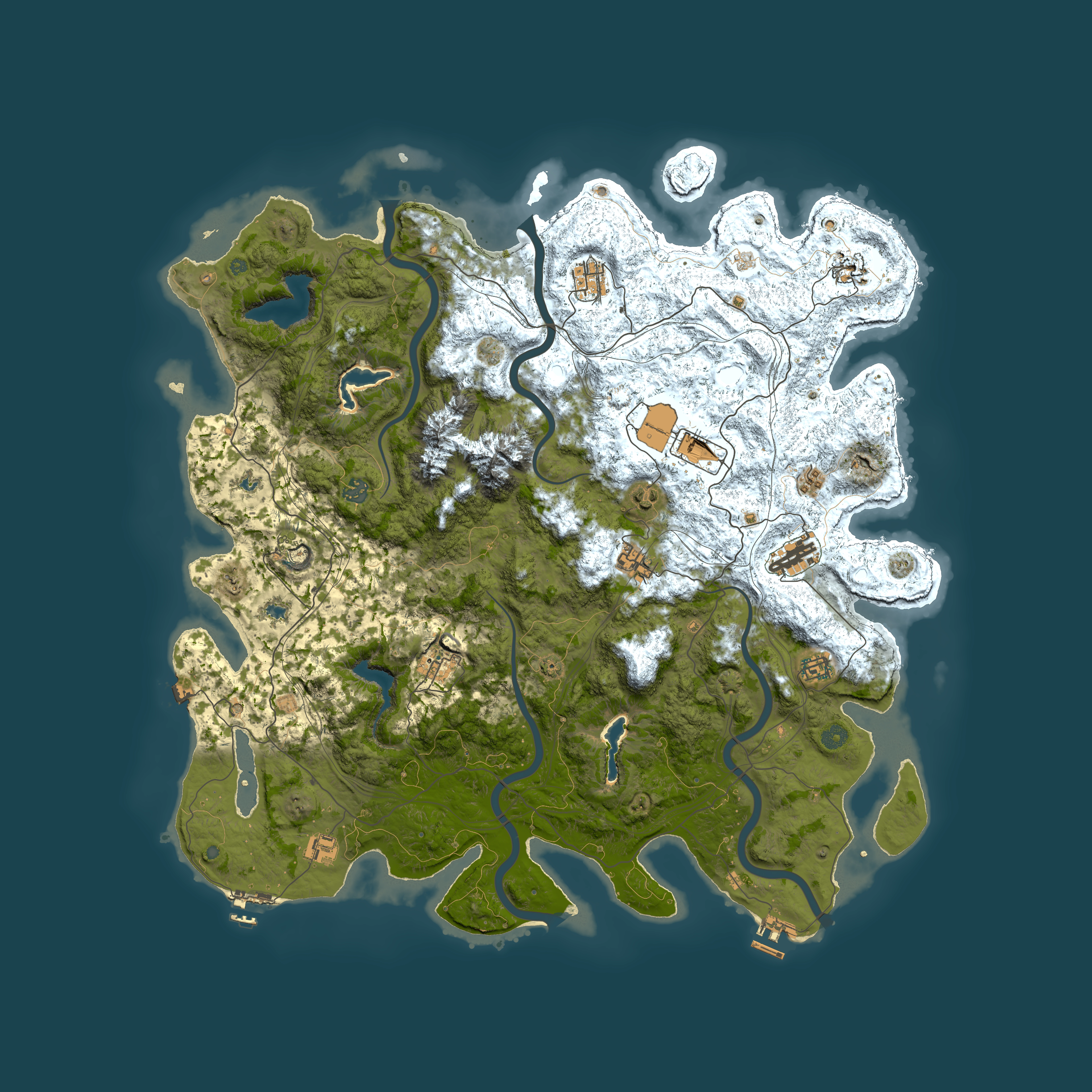 Full top-down render of Rust map seed 87127786, 5100x5100m