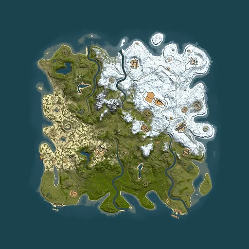Rust map seed 87127786, 5100x5100m top-down preview
