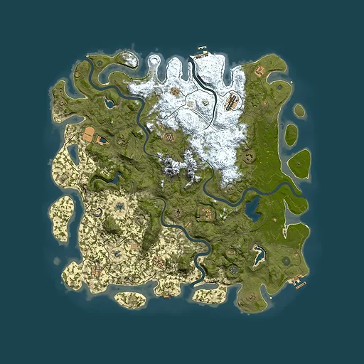 Rust map seed 412760224, 5150x5150m top-down preview