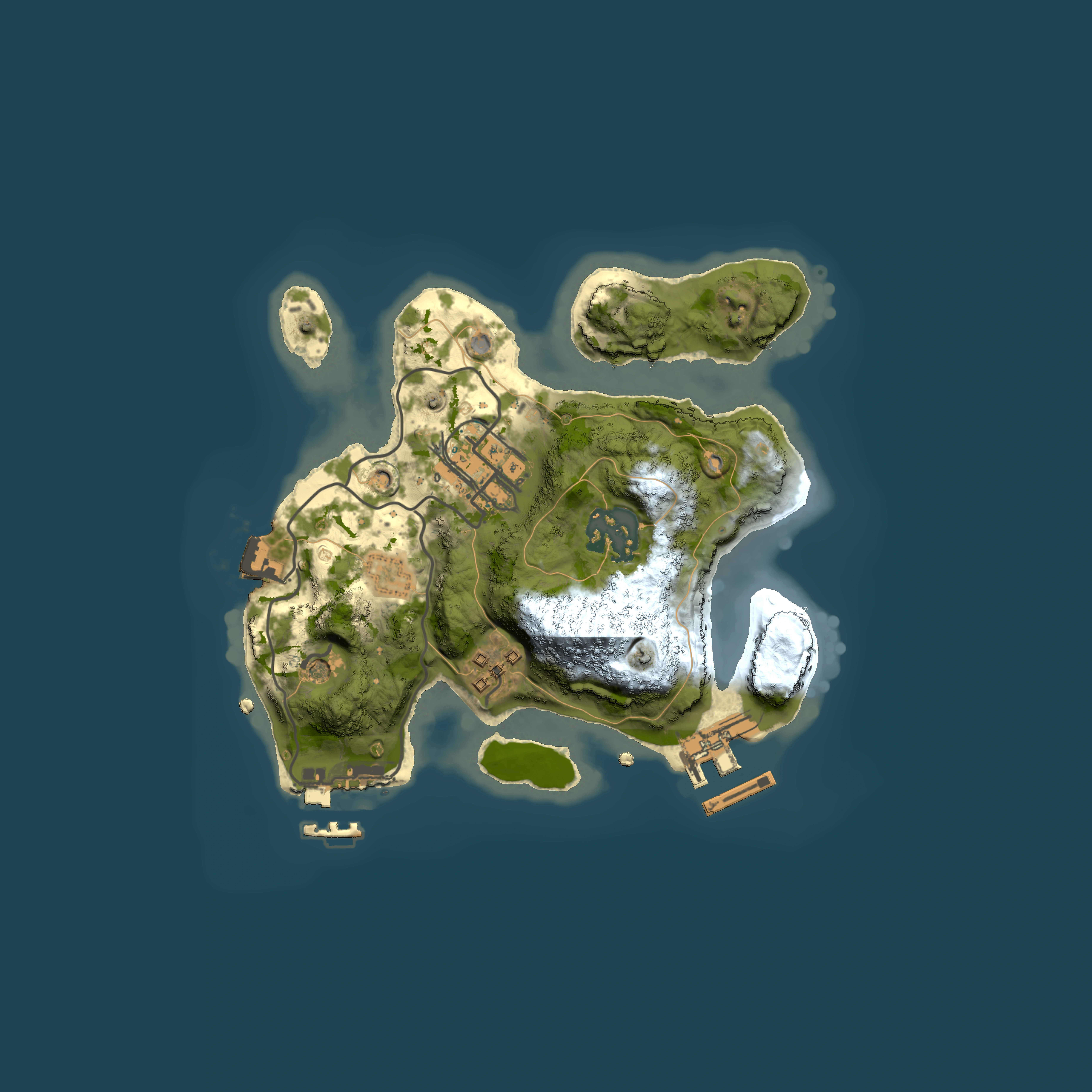 Full top-down render of Rust map seed 1692638676, 2000x2000m