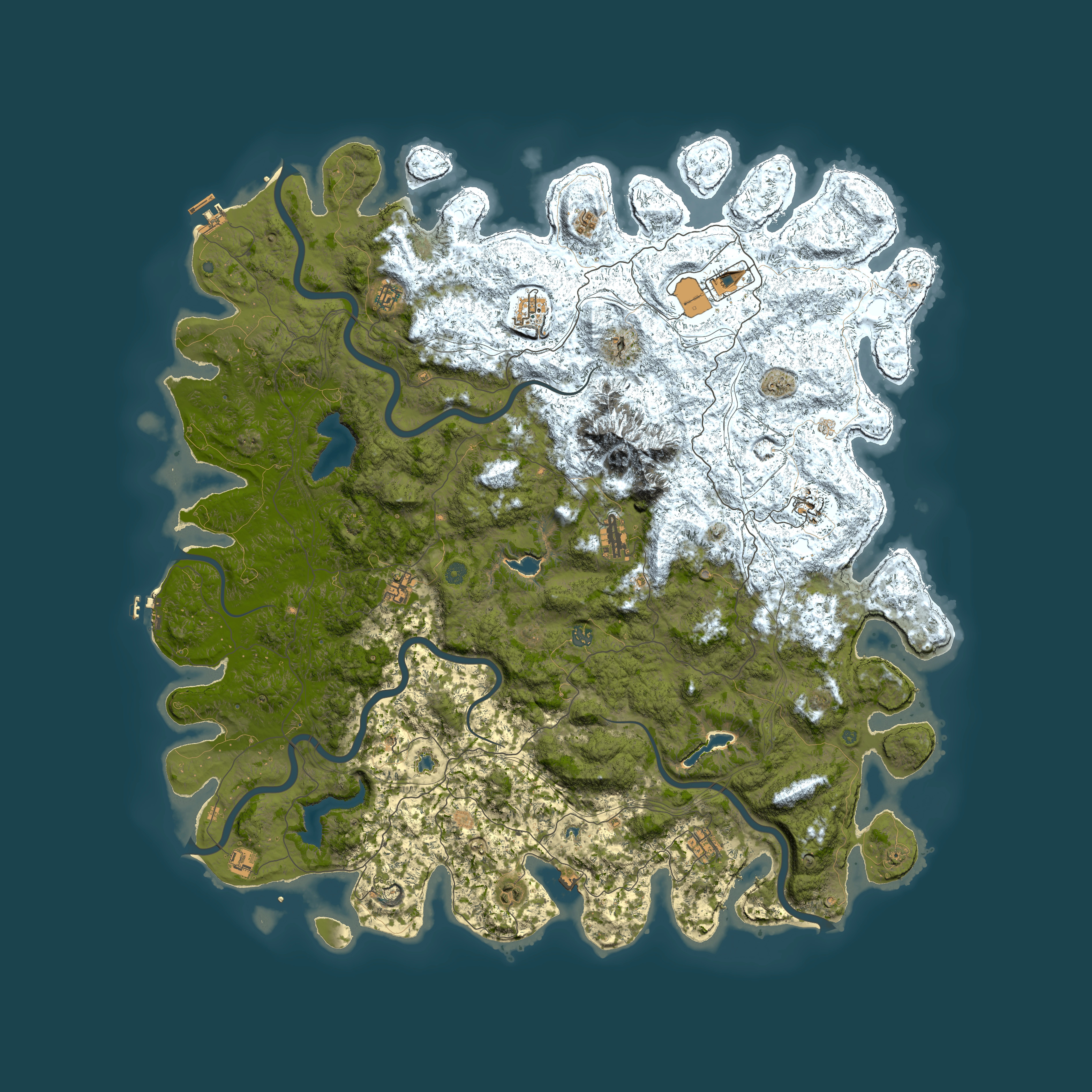 Full top-down render of Rust map seed 808249524, 6000x6000m