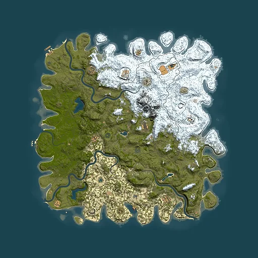 Rust map seed 808249524, 6000x6000m top-down preview