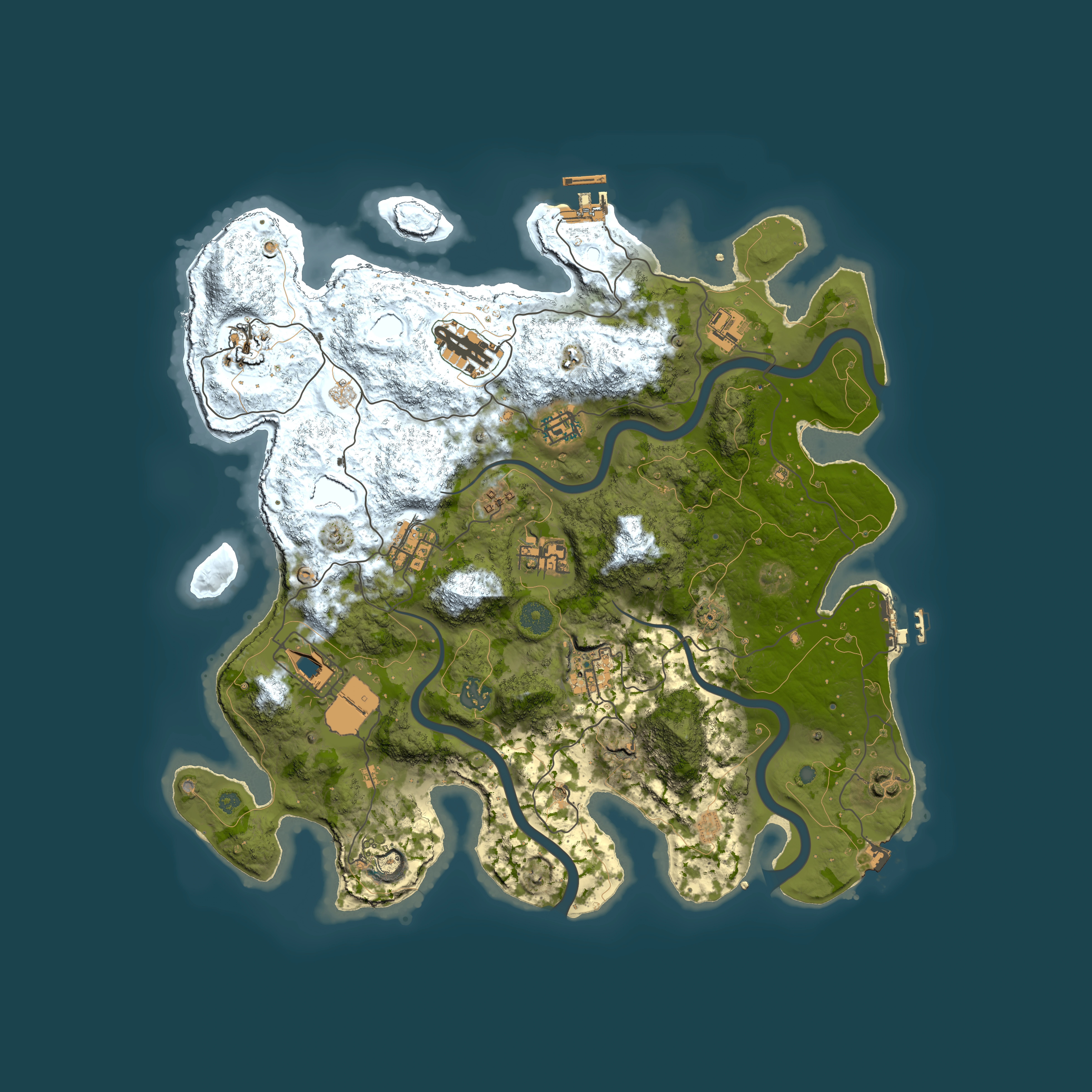 Full top-down render of Rust map seed 1770637692, 3950x3950m