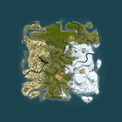 Rust map seed 178325646, 3850x3850m top-down preview