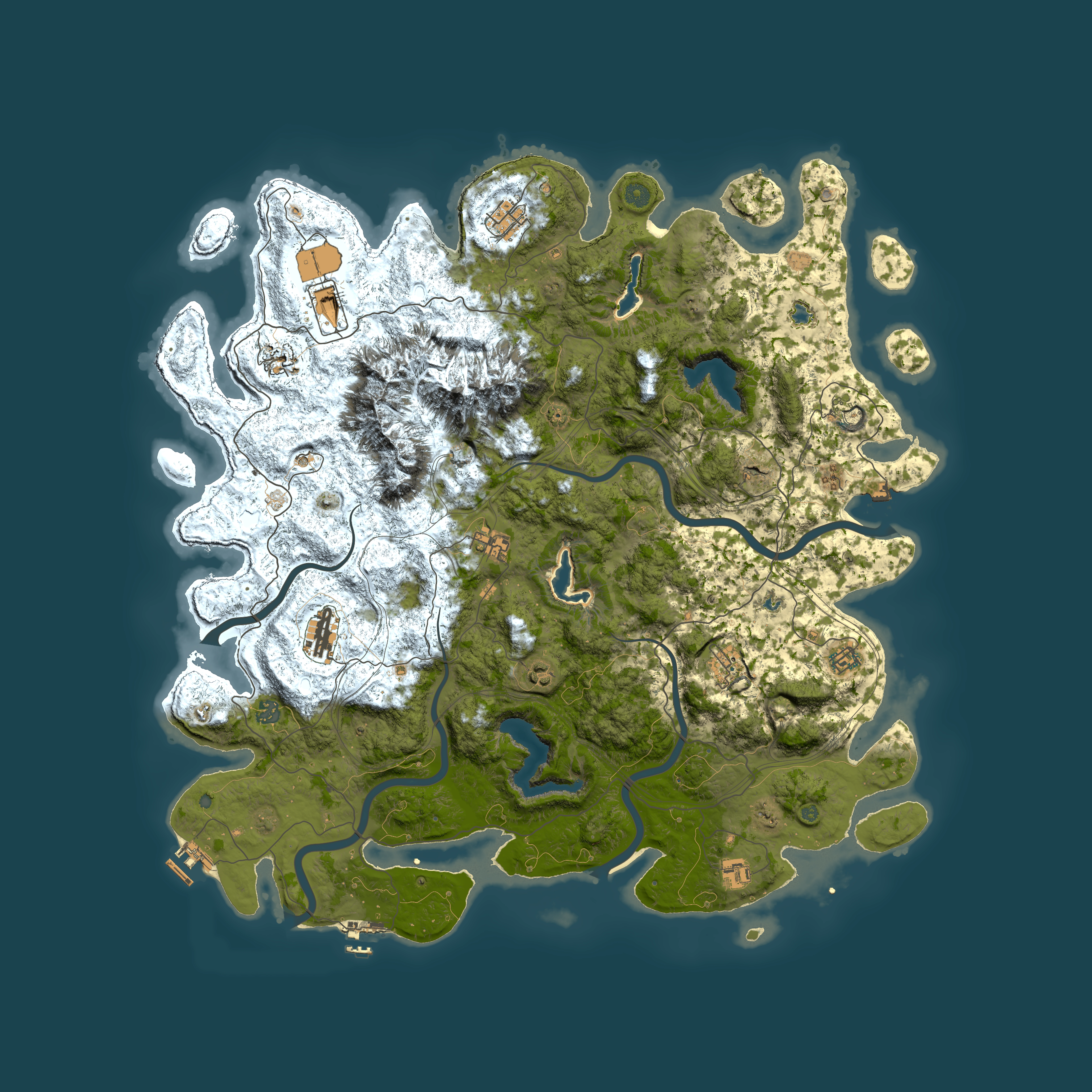 Full top-down render of Rust map seed 1341388481, 5200x5200m