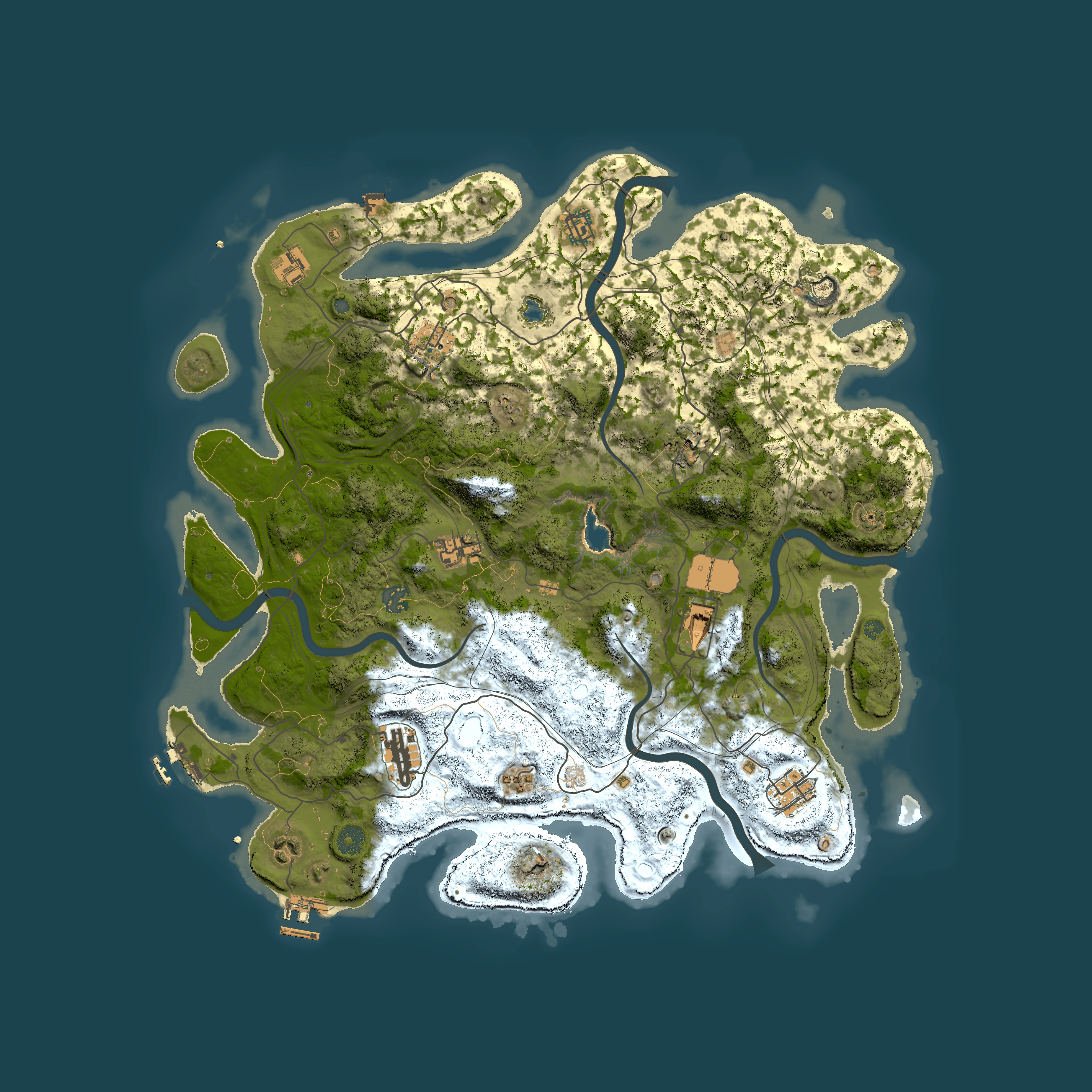 Full top-down render of Rust map seed 314715869, 4400x4400m