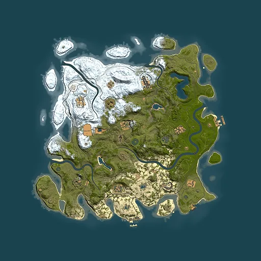 Rust map seed 700268357, 4500x4500m top-down preview