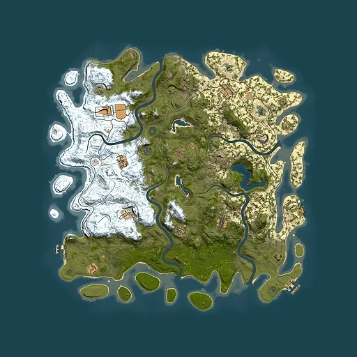 Rust map seed 533362659, 4900x4900m top-down preview