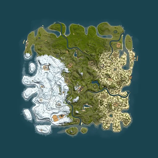 Rust map seed 352282772, 4950x4950m top-down preview