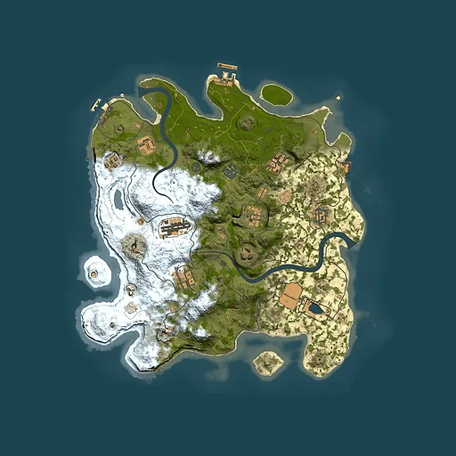 Rust map seed 1897054290, 3550x3550m top-down preview