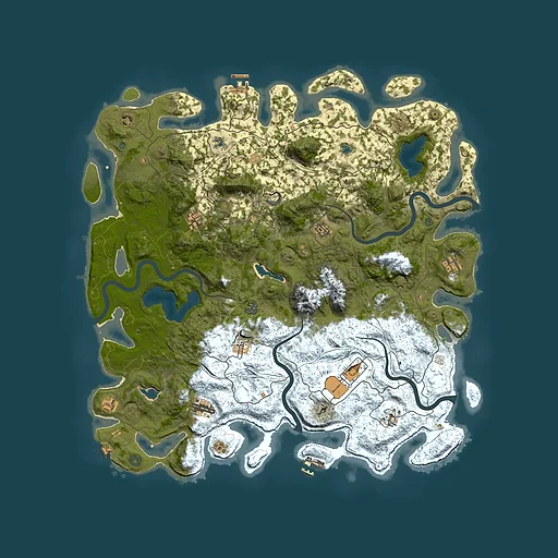 Rust map seed 809716778, 5200x5200m top-down preview