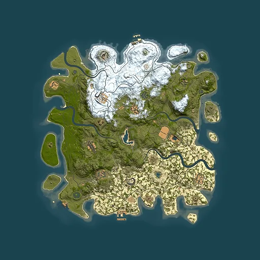 Rust map seed 929877601, 4450x4450m top-down preview