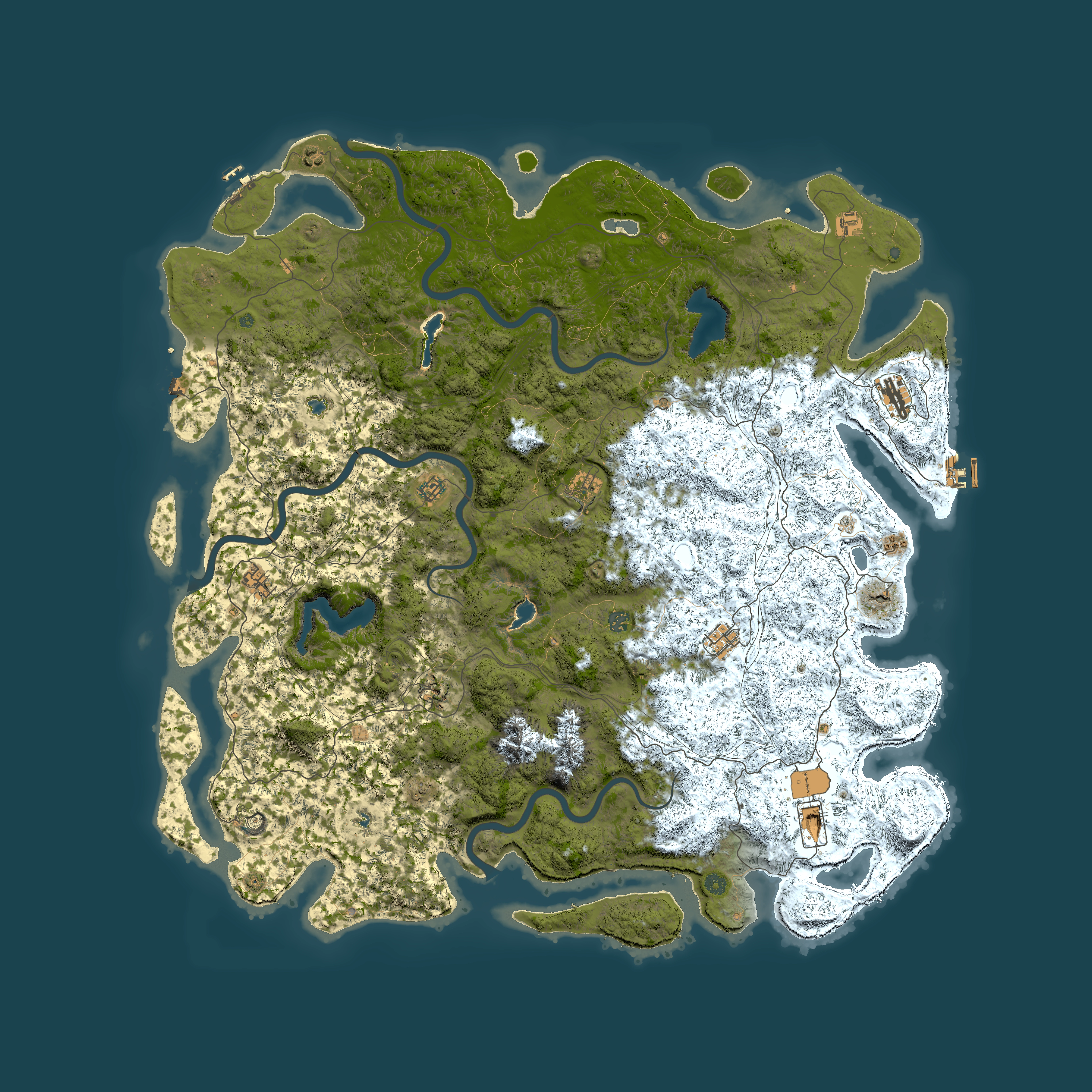 Full top-down render of Rust map seed 1711507753, 6000x6000m