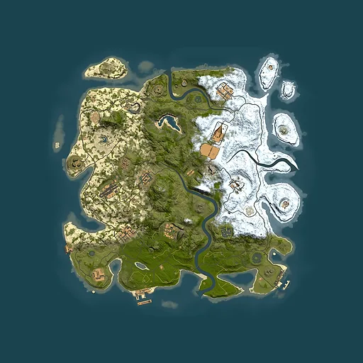 Rust map seed 50576118, 4000x4000m top-down preview