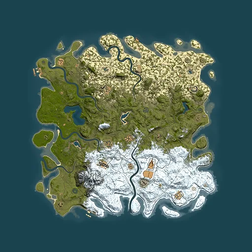 Rust map seed 1666141634, 5450x5450m top-down preview