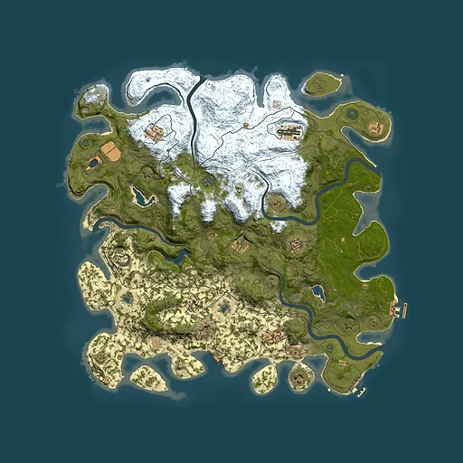 Rust map seed 394583282, 4700x4700m top-down preview