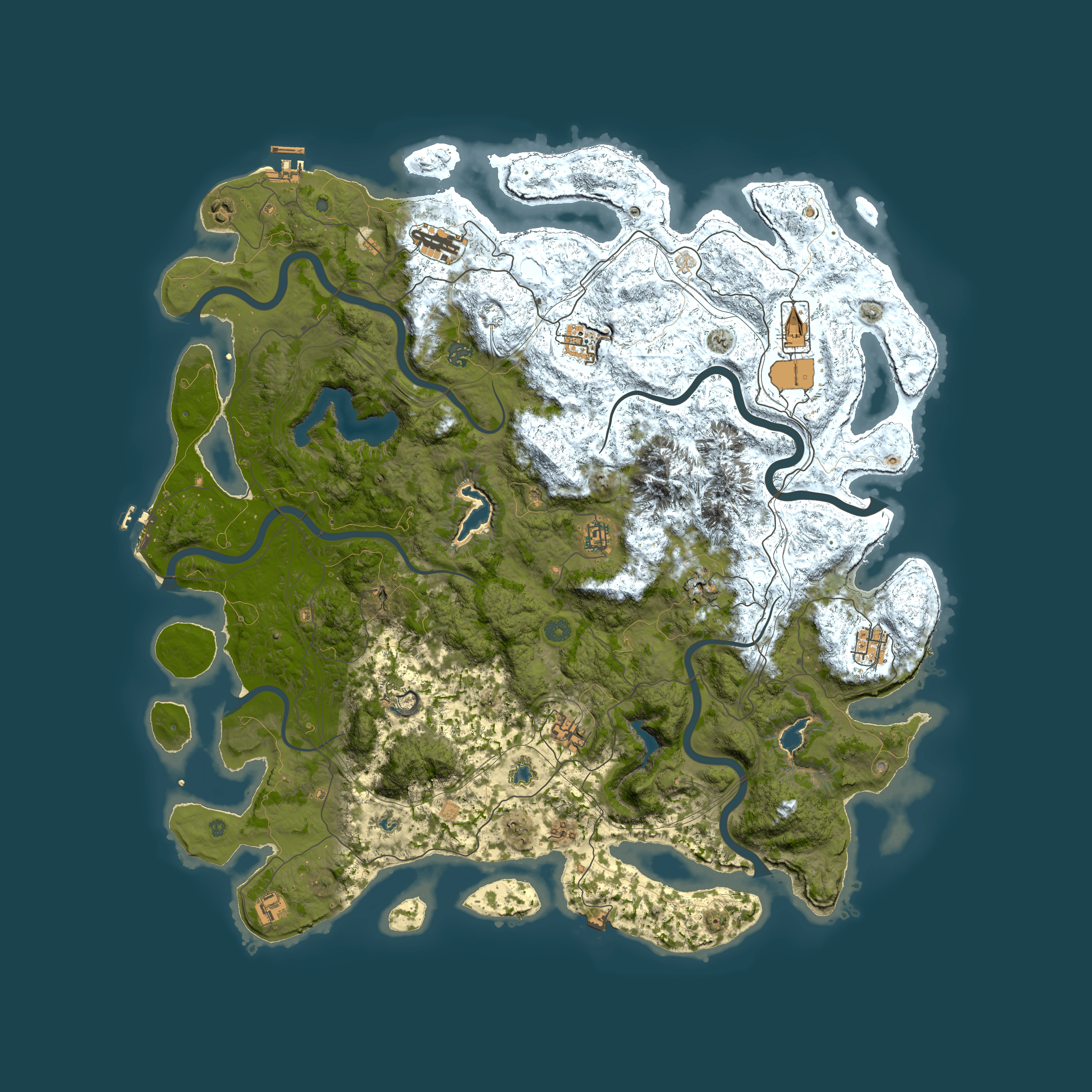 Full top-down render of Rust map seed 906168665, 5250x5250m