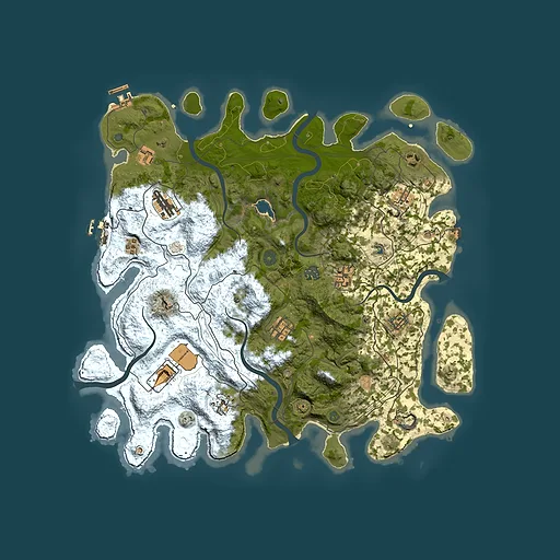 Rust map seed 2040491292, 4300x4300m top-down preview