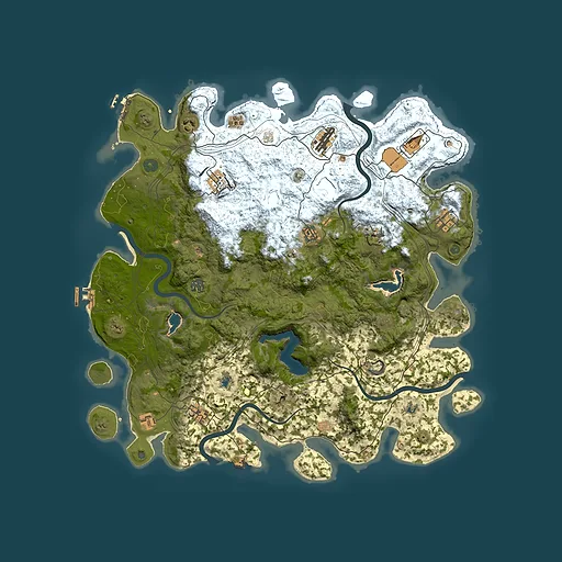 Rust map seed 994757252, 4700x4700m top-down preview