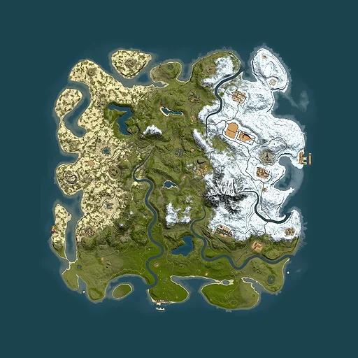 Rust map seed 52565415, 5050x5050m top-down preview