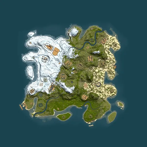 Rust map seed 1172728033, 3900x3900m top-down preview