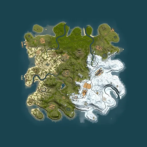 Rust map seed 1733497633, 4000x4000m top-down preview