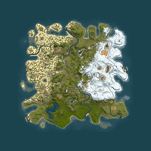 Rust map seed 1639521851, 4600x4600m top-down preview